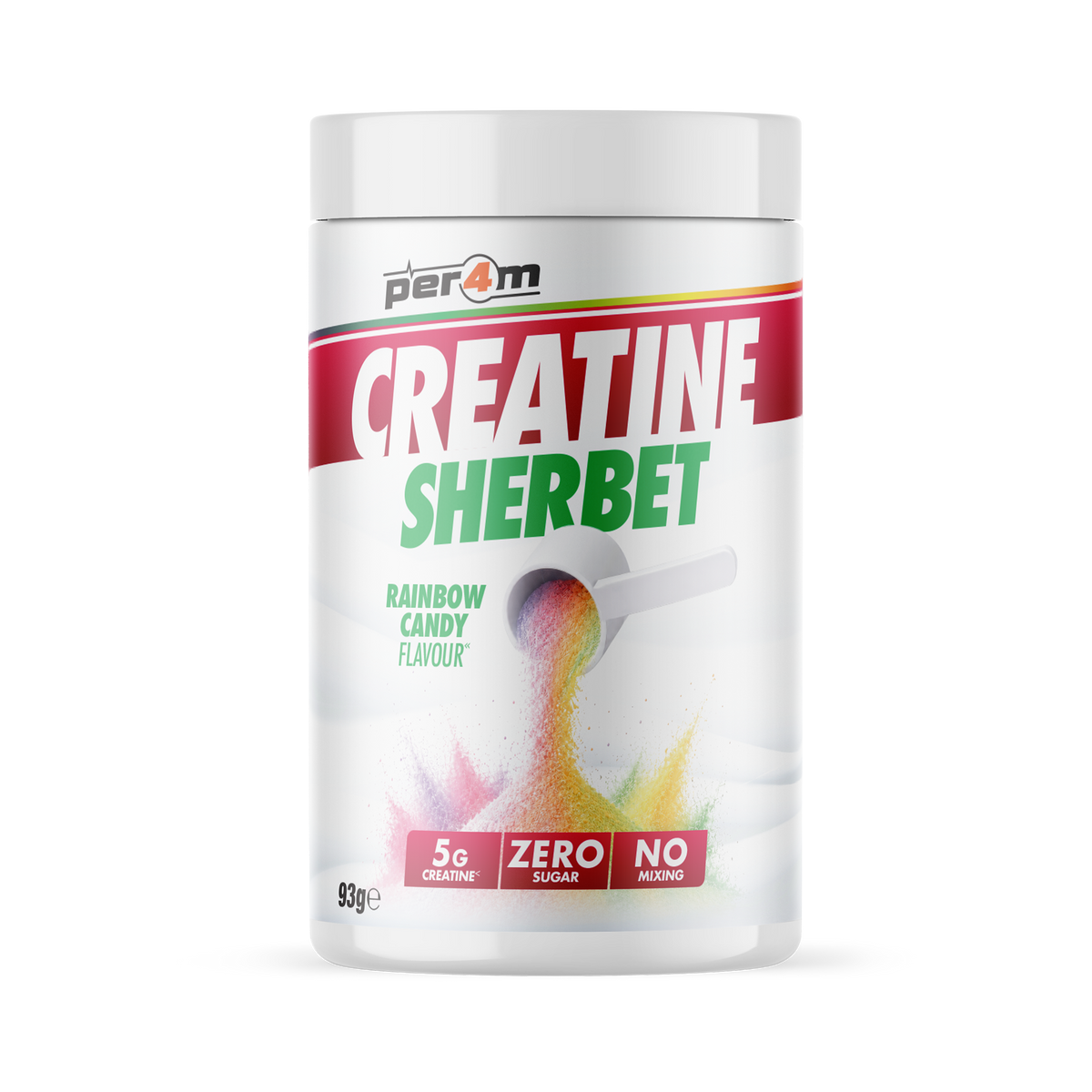 Per4m Creatine Sherbet 93g Mini - Rainbow Candy