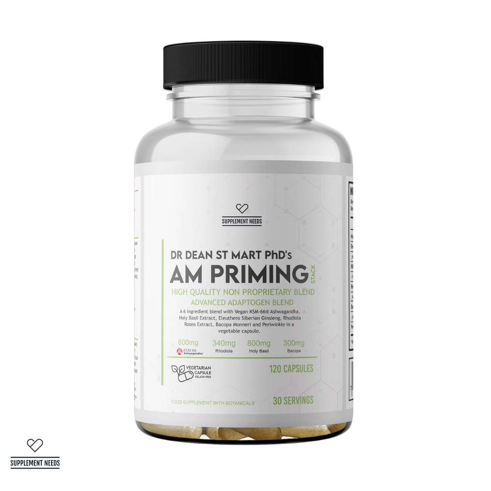 Supplement Needs AM Priming Stack 120 capsules adaptogen tub