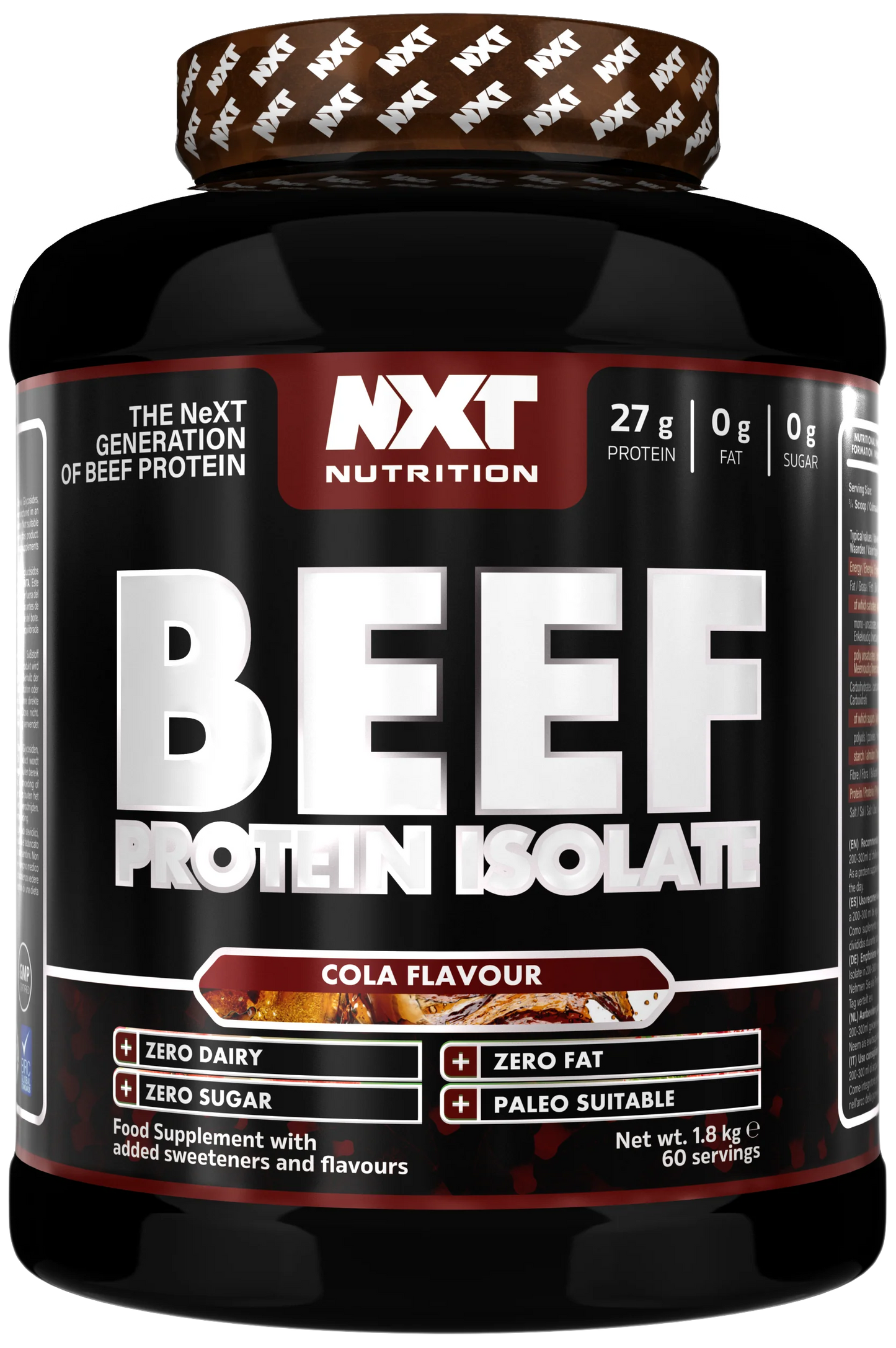 NXT NUTRITION -Beef Protein Isolate 1.8kg