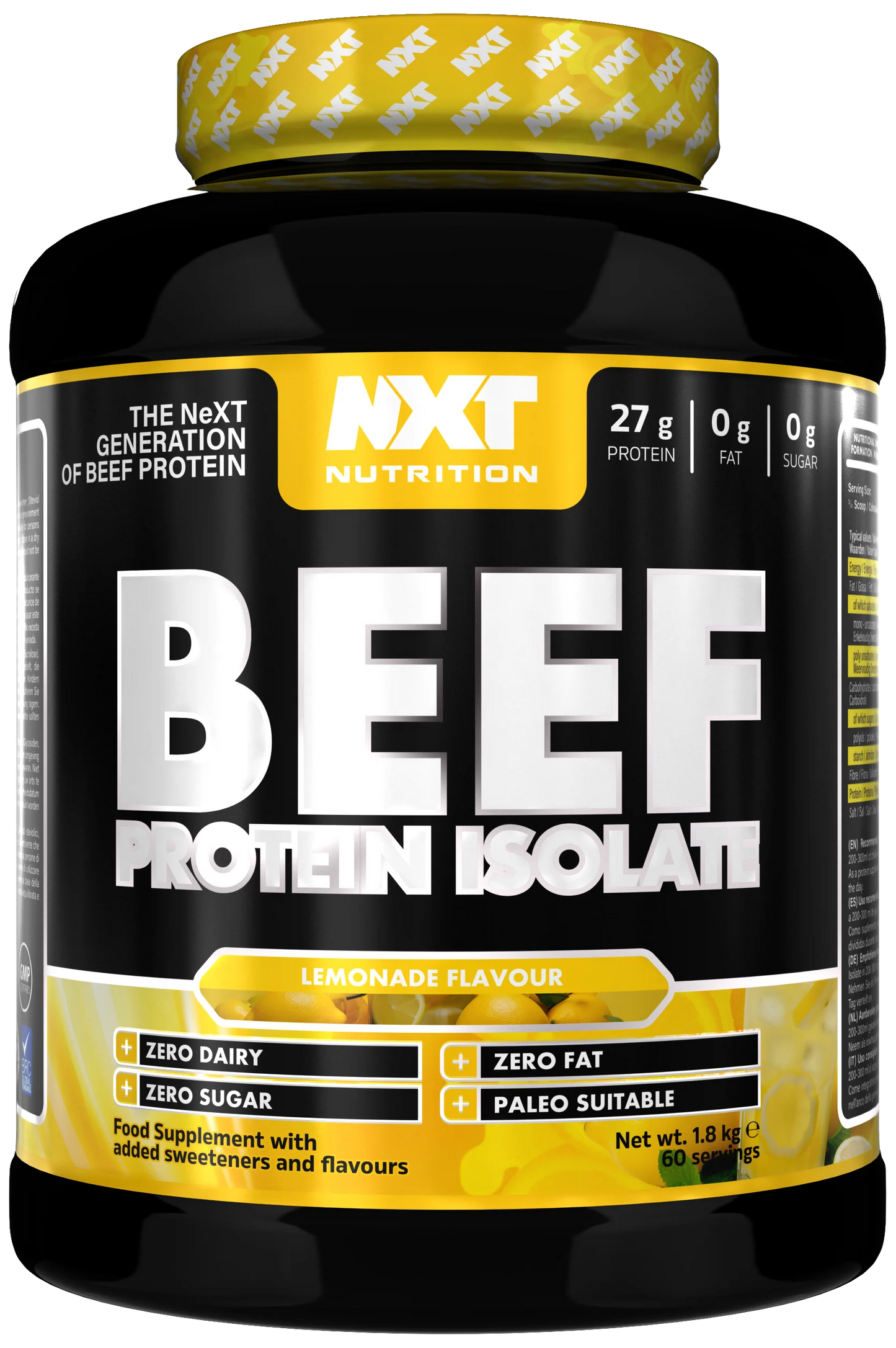 NXT NUTRITION -Beef Protein Isolate 1.8kg