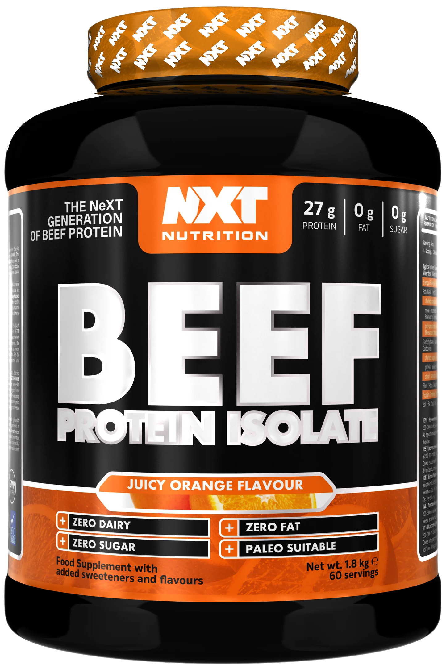 NXT NUTRITION -Beef Protein Isolate 1.8kg