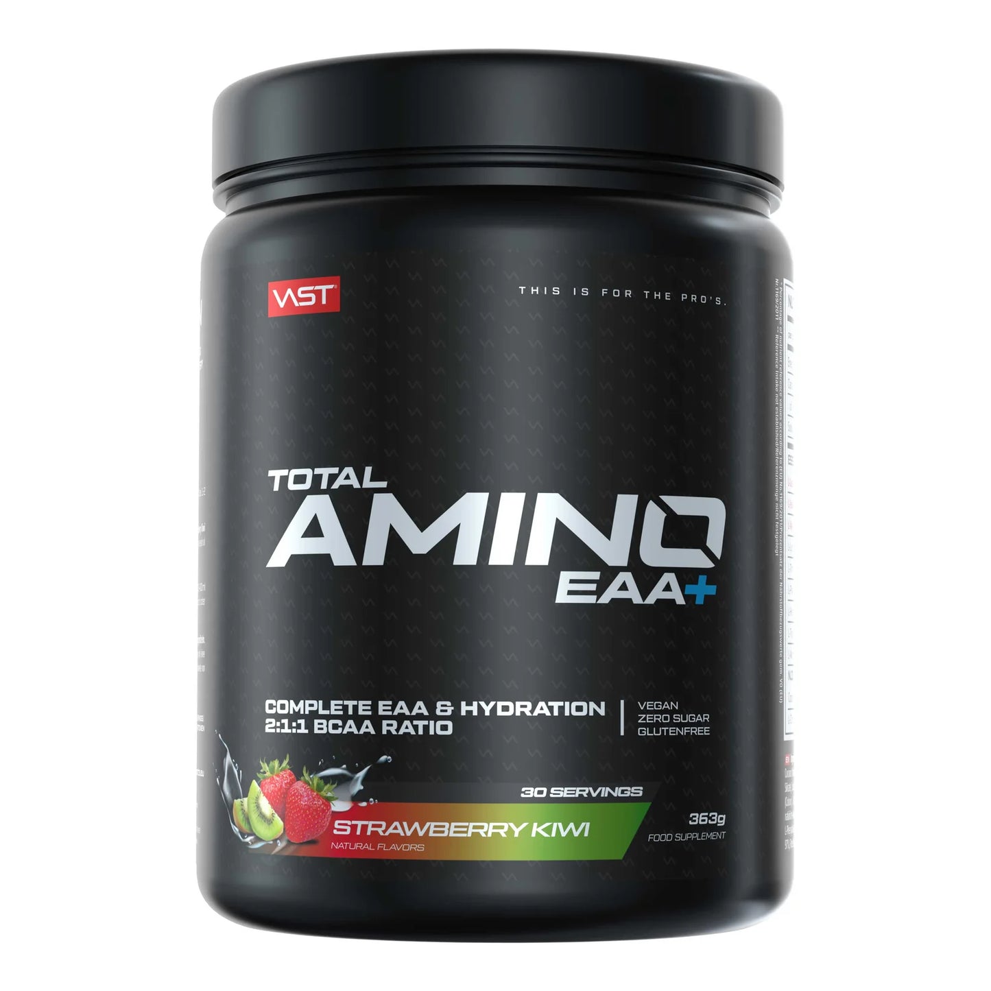 VAST Total Amino EAA 387g Strawberry Kiwi intra workout amino drink