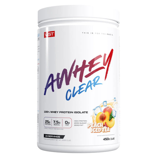 VAST AWHEY Clear | Clear Whey Isolate 450G peach-ice-tea supplement Cyprus NutriHacks