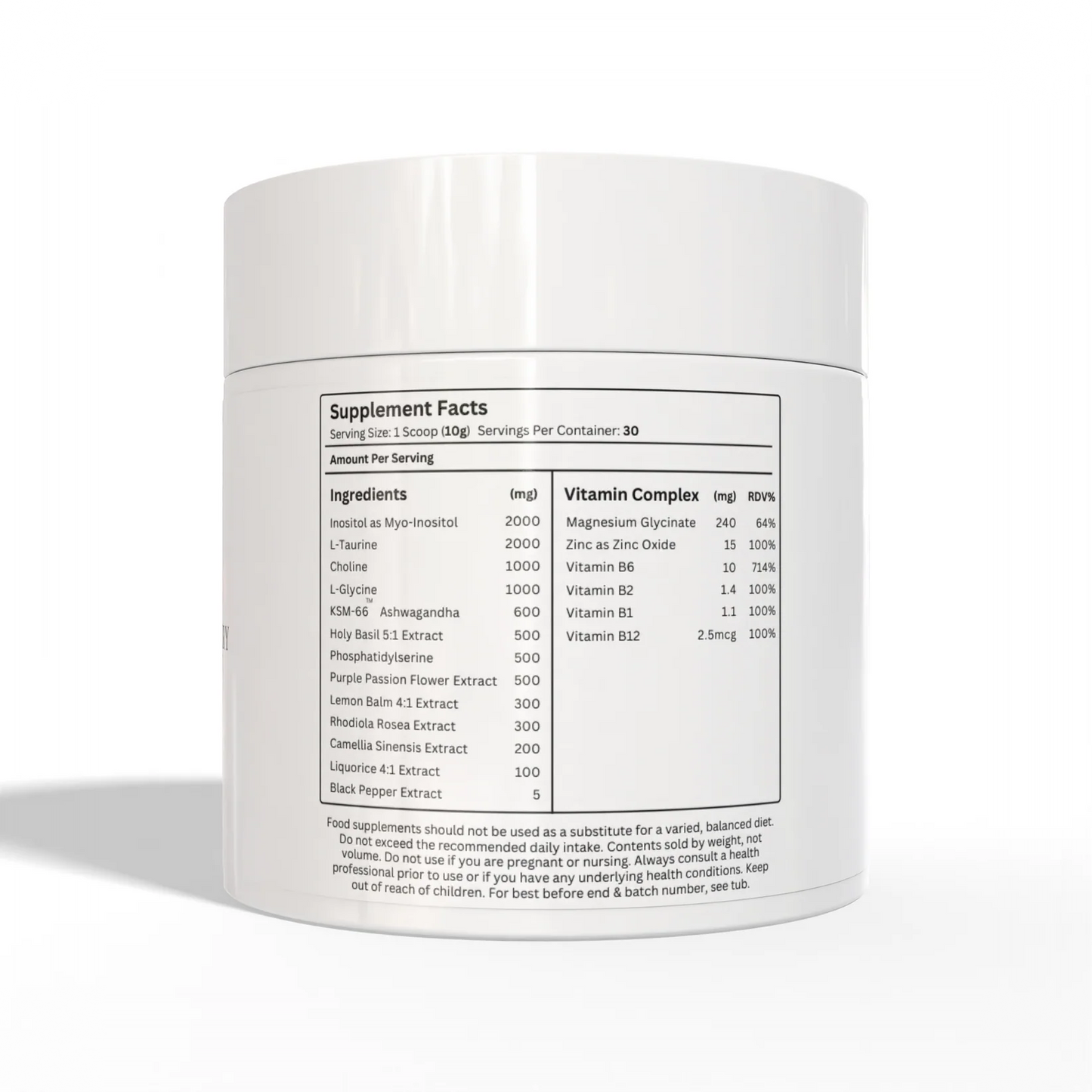 Apex Formulas Stress Recovery