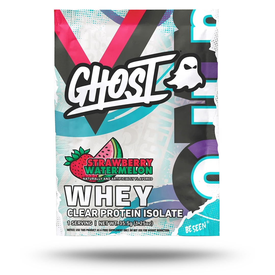 GHOST Clear Whey Protein Isolate Strawberry Watermelon single-serving sachet