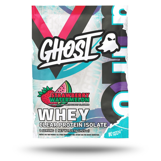 GHOST Clear Whey Protein Isolate Strawberry Watermelon single-serving sachet