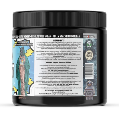 Engineered Muscle Catalyst Engineered Energy ingredients panel