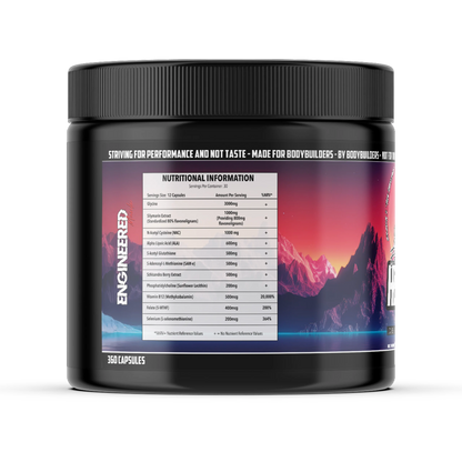 Engineered Muscle Hepatic nutritional information panel - Nutrihacks Cyprus