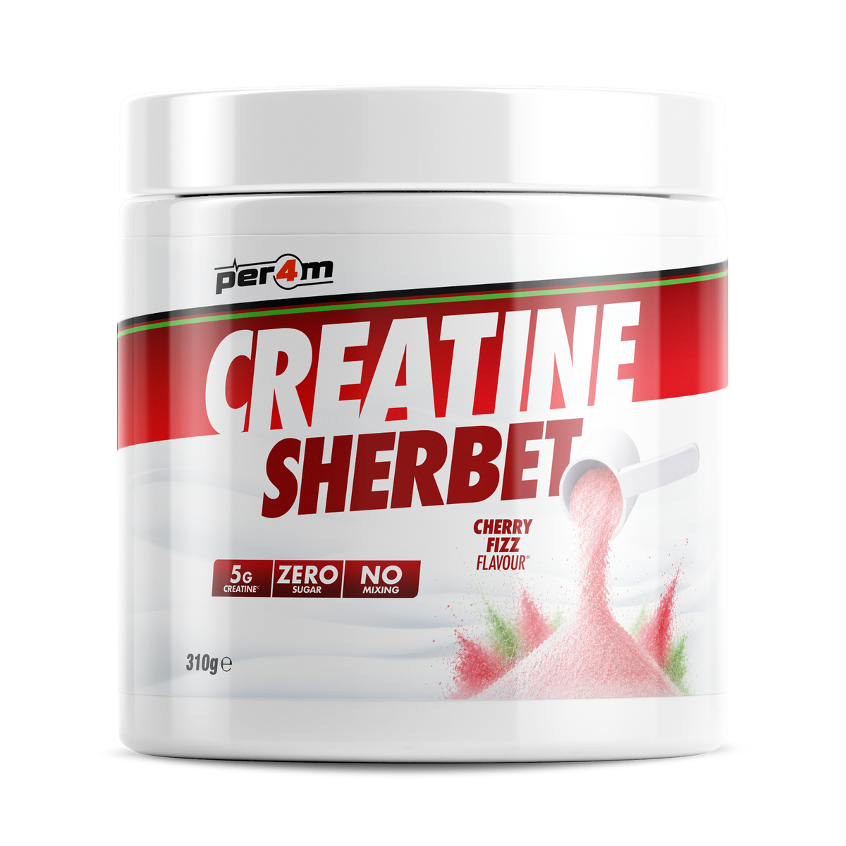 Per4m Creatine Sherbet 310g - Cherry Fizz