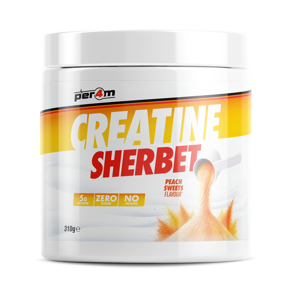 Per4m Creatine Sherbet 310g - Peach Sweets