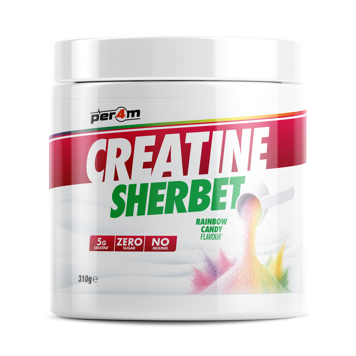 Per4m Creatine Sherbet 310g - Rainbow Candy