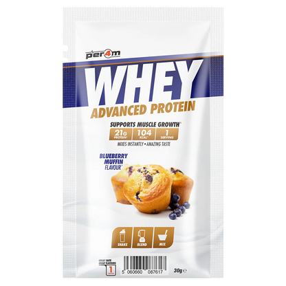 Per4m Whey Advanced Protein Blueberry Muffin flavour 30g sample sachet