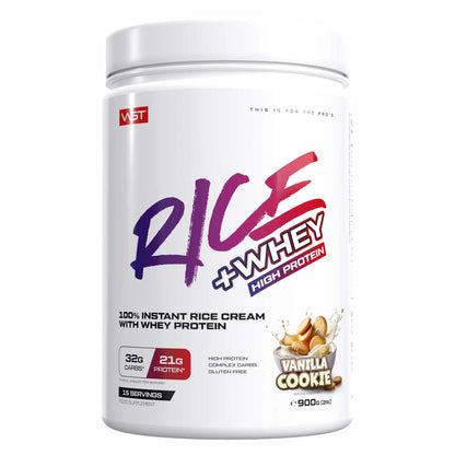 VAST Rice + Whey | Instant Rice Pudding with Whey Protein 900G vanilla-cookie supplement Cyprus NutriHacks