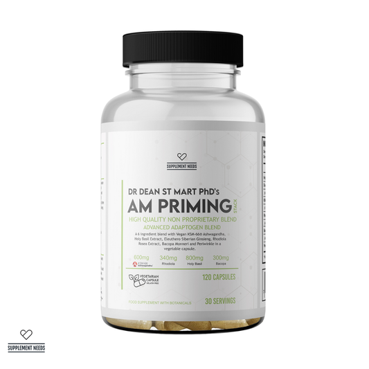 Supplement Needs AM Priming Stack 120 capsules adaptogen tub