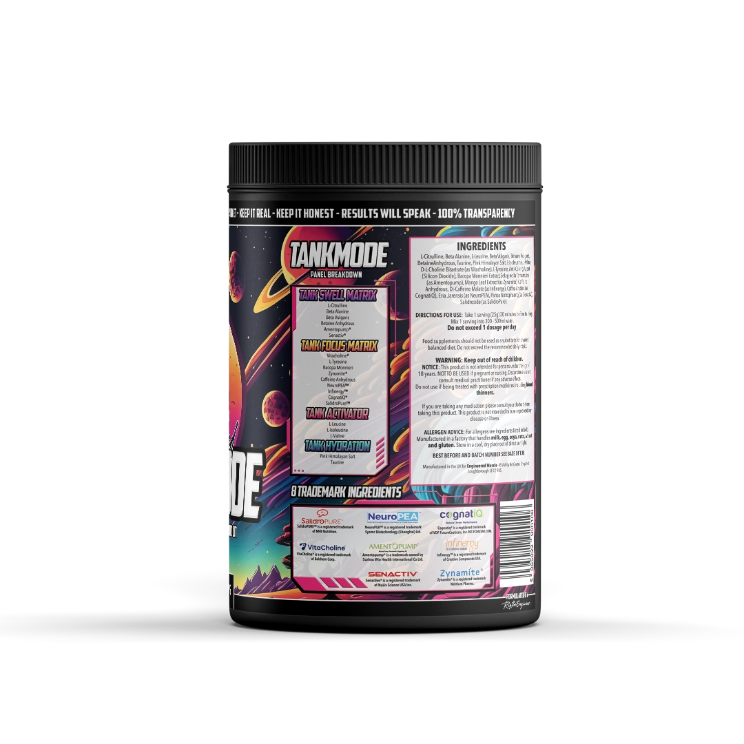 Engineered Muscle Tank Mode ingredients panel - Nutrihacks Cyprus
