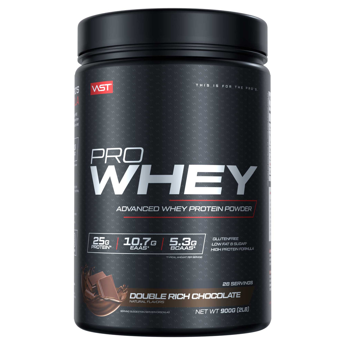 VAST Pro Whey 900g Double Rich Chocolate