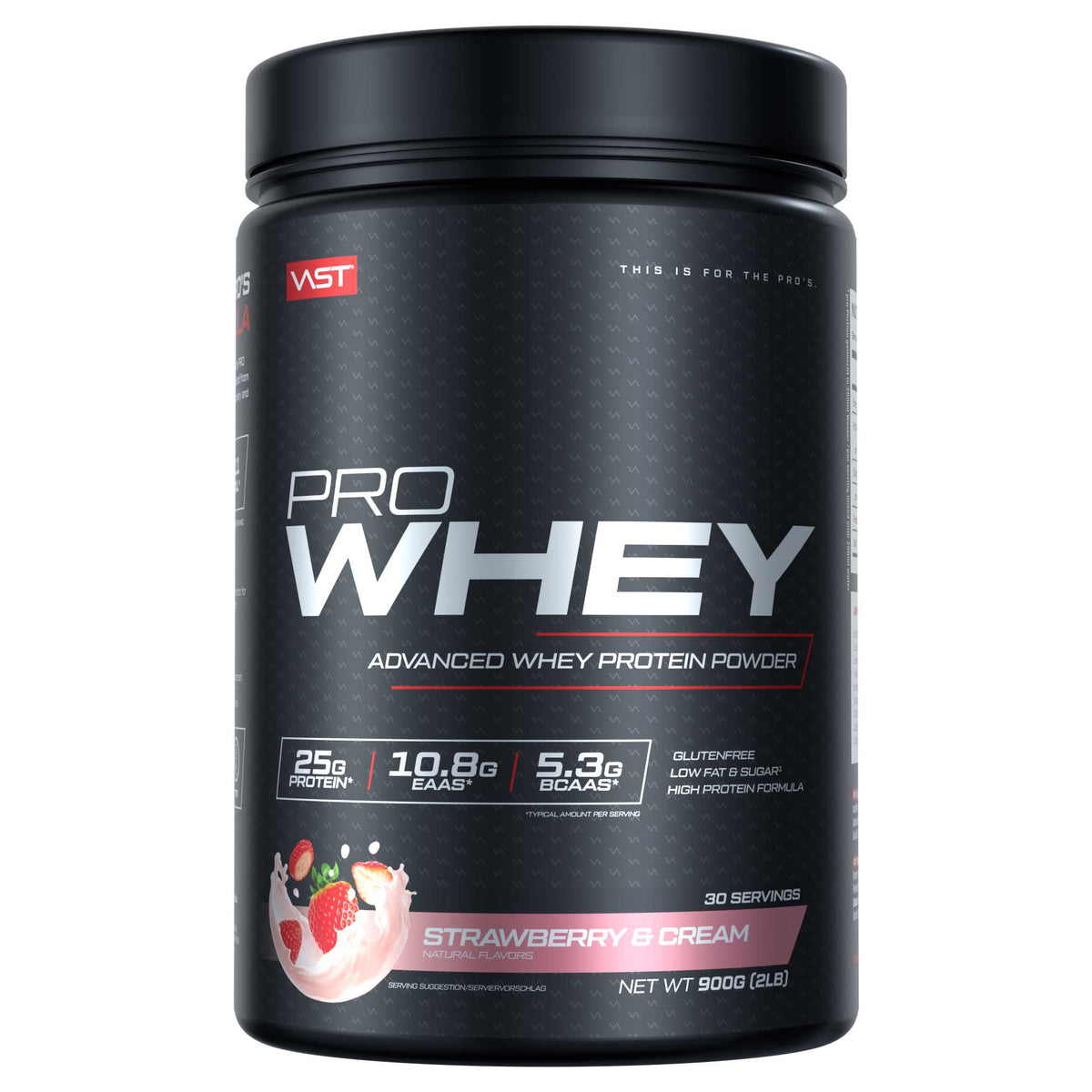 VAST Pro Whey 900g Strawberries and Cream