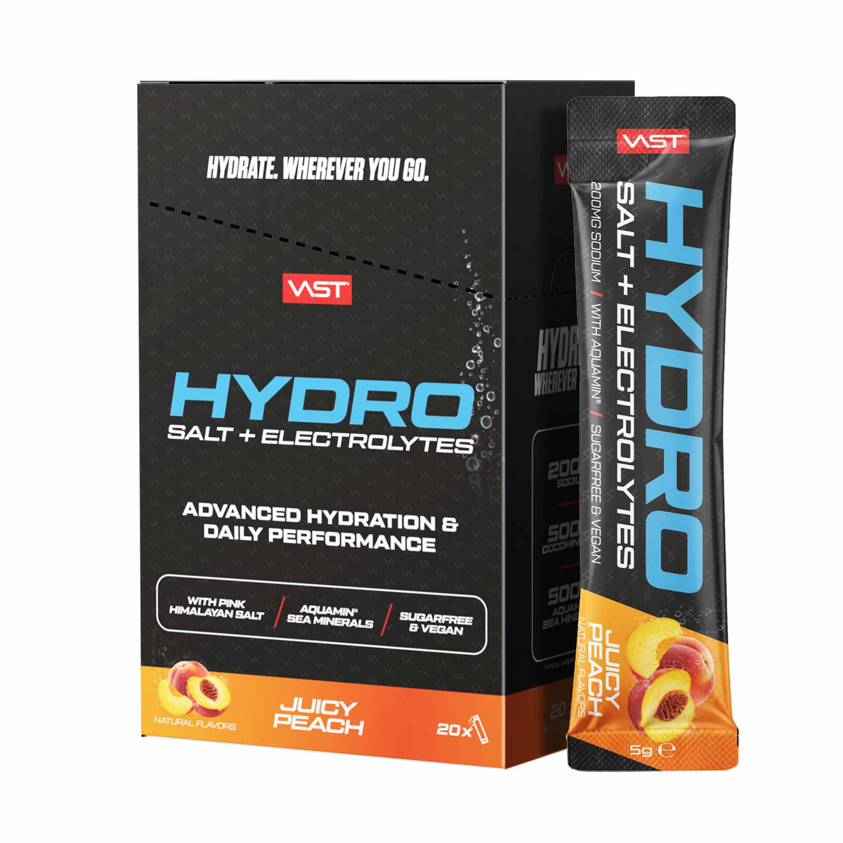 VAST Hydro Sticks Juicy Peach