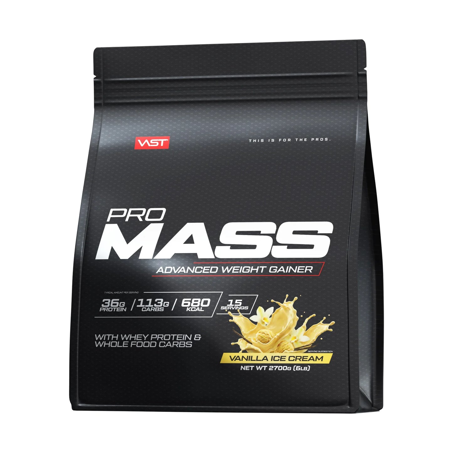 VAST PRO MASS | Advanced Weight Gainer vanilla-ice-cream supplement Cyprus NutriHacks