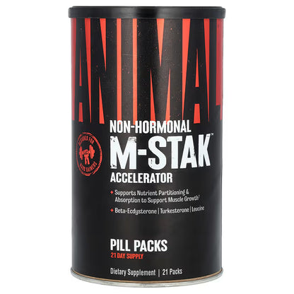 Animal M-Stak non-hormonal muscle support supplement pill pack container front view