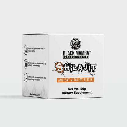 Black Mamba Natural Edition Shilajit 50g dietary supplement box