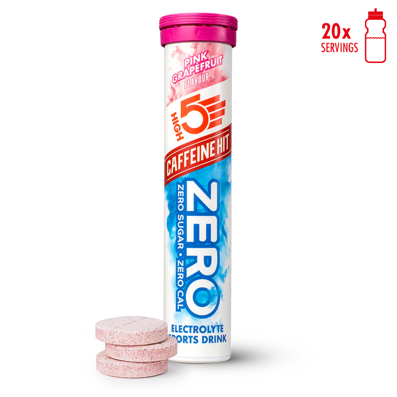 High5 Zero Caffeine Hit electrolyte tablets pink grapefruit flavour