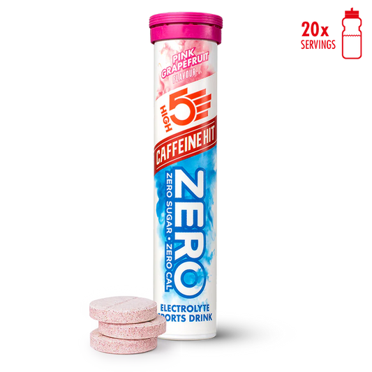 High5 Zero Caffeine Hit electrolyte tablets pink grapefruit flavour