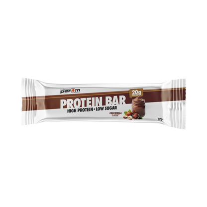 Single PER4M Chocolate protein bar in individual wrapper