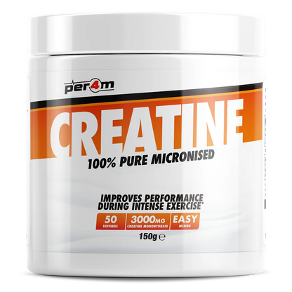 Per4m micronised creatine monohydrate powder 150g container