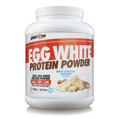 Per4m egg white protein powder white chocolate hazelnut flavour 1800g container