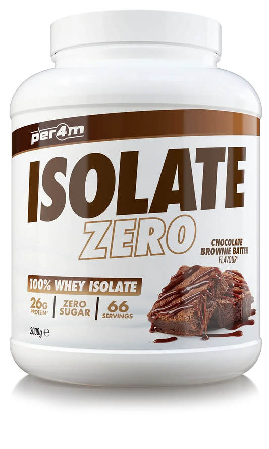 Per4m Isolate Zero whey protein isolate chocolate brownie flavour