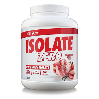 PER4M Isolate Zero Strawberry Creme protein powder