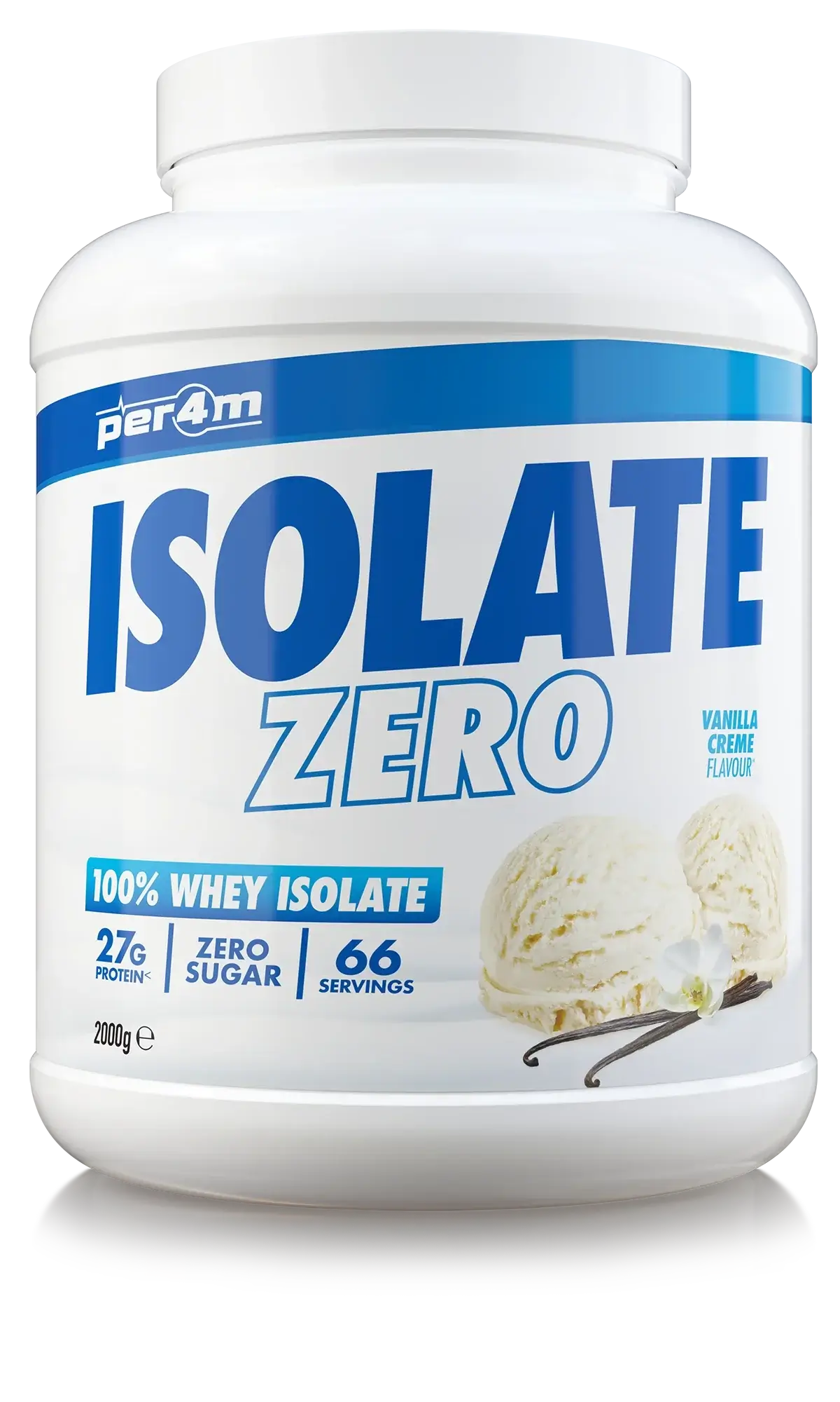 PER4M Isolate Zero Vanilla Creme protein powder