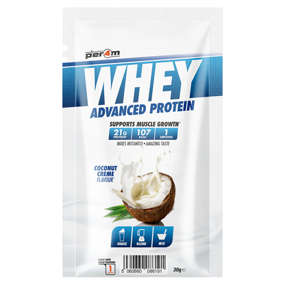 PER4M Whey Advanced Protein Coconut Creme sample sachet 30g