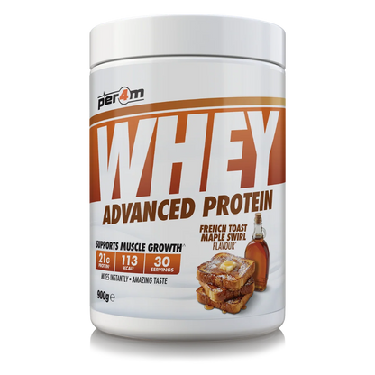 PER4M Whey Advanced Protein French Toast Maple Swirl 900g – 22g protein per serving for muscle growth
