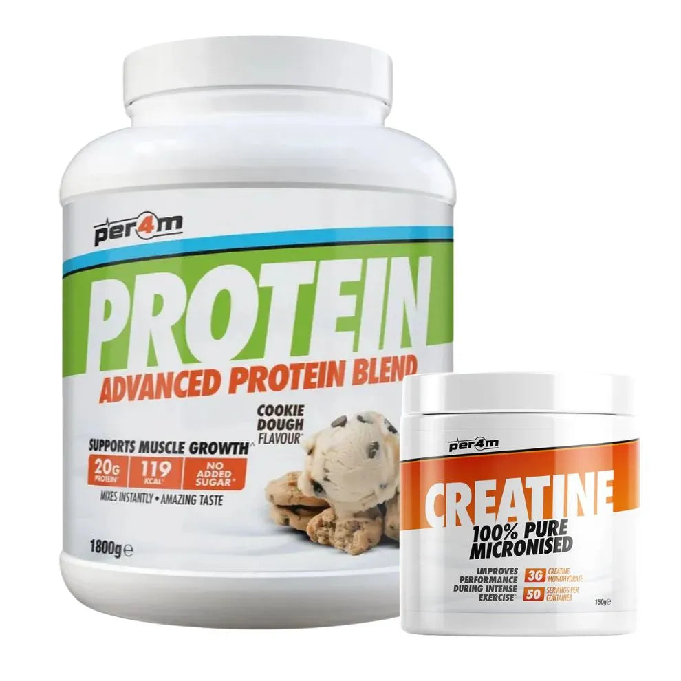 PER4M Advanced Protein Blend 1.8kg with free PER4M Creatine 150g