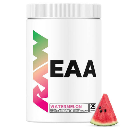 Raw Nutrition EAA Watermelon 25 servings essential amino acids intra workout supplement Nutrihacks Cyprus