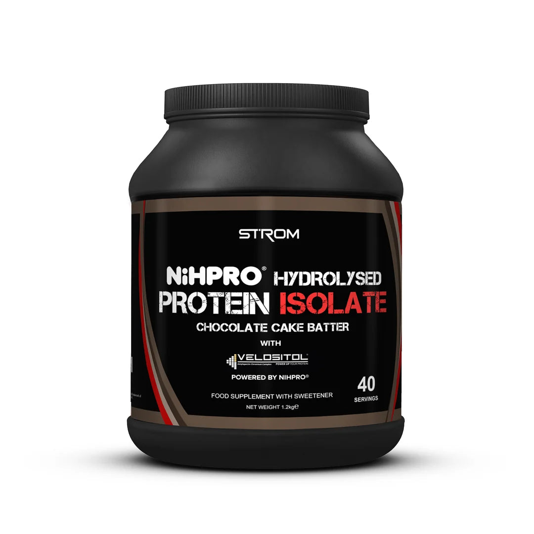 Strom NiHPRO hydrolysed vegan protein isolate Chocolate Cake Batter – 40 servings