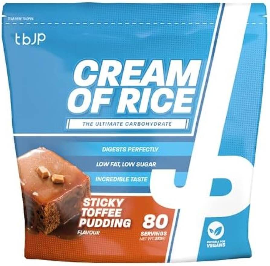 TBJP Cream of Rice 2kg sticky toffee pudding flavor