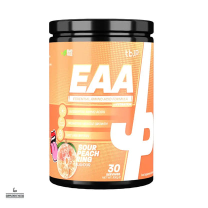 TBJP EAA Plus Hydration Sour Peach Ring essential amino acid supplement