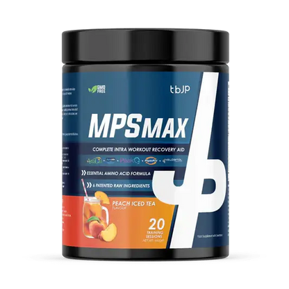 TBJP MPSMAX intra workout recovery powder Peach Iced Tea flavour
