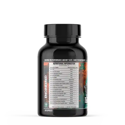 Engineered Muscle TurboDigest ingredients panel - Nutrihacks Cyprus