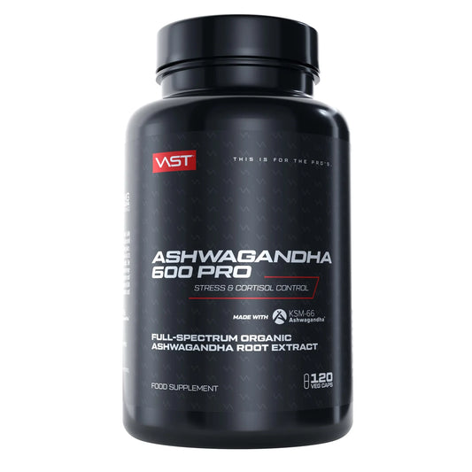 VAST Ashwagandha 600 PRO supplement bottle