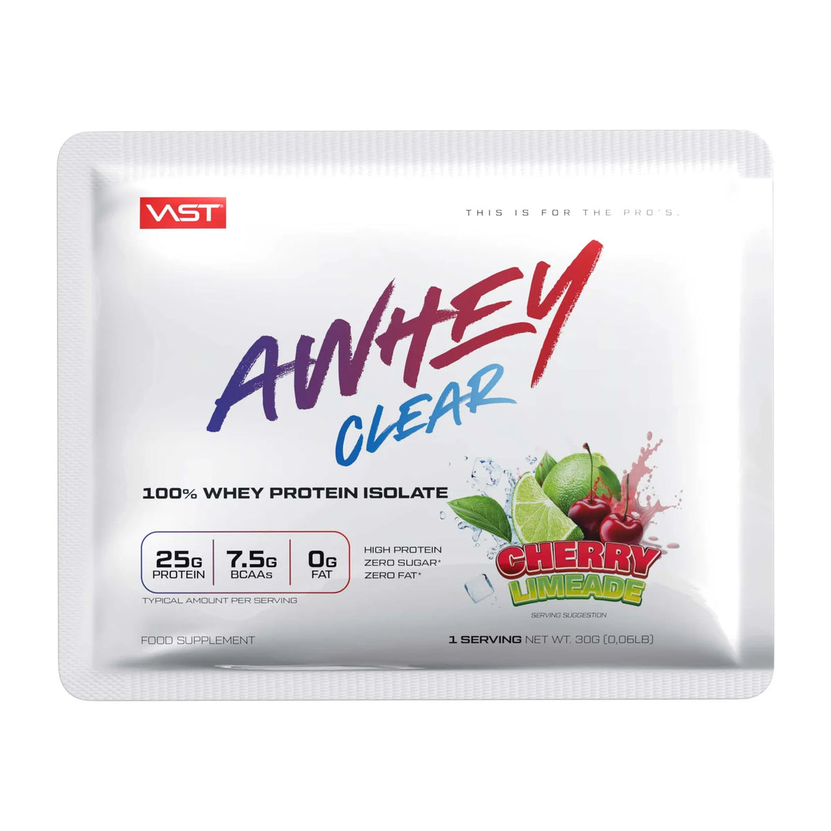 Vast AWHEY Clear Cherry Limeade Whey Protein Sachet
