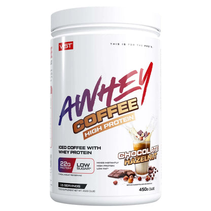 VAST AWHEY Coffee Chocolate Hazelnut 450g high protein iced coffee powder