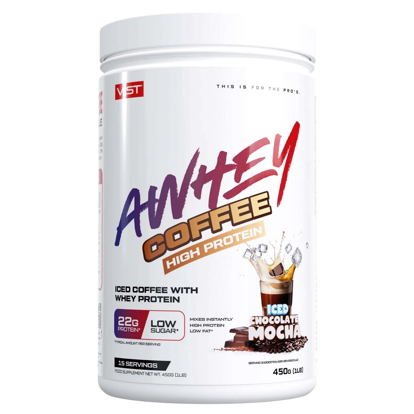 VAST AWHEY Coffee Iced Chocolate Mocha 450g high protein iced coffee powder