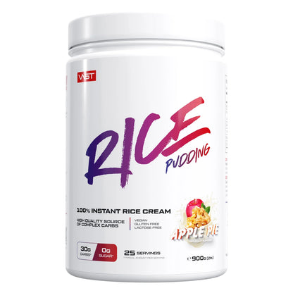 VAST Instant Rice Pudding Apple Pie 900g high carbohydrate performance meal