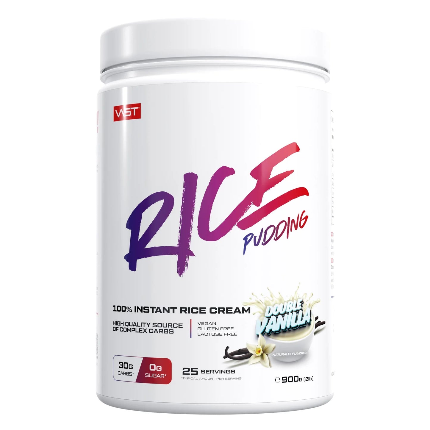 VAST Instant Rice Pudding Double Vanilla 900g high carbohydrate performance meal