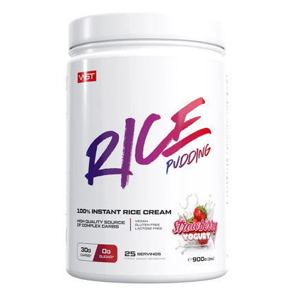 VAST Instant Rice Pudding Strawberry  Yogurt  900g high carbohydrate performance meal
