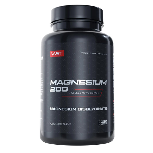 VAST Magnesium 200 magnesium bisglycinate supplement bottle